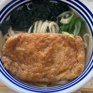 我が家のふつうなきつねうどん